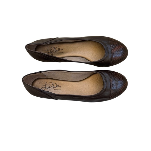 Life Stride “Soft System Flex Comfort” Women’s Brown Ballet Flats. Arch Support. - Picture 12 of 12